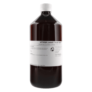 Leinöl ist reich an ungesättigten Fettsäuren (50-70% Linol- und Linolensäure) und den natürlichen Vitaminen E und F. Für gesunde Haut und elastisches Bindegewebe.