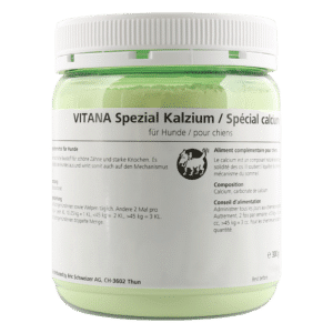 Kalzium ist der natürliche Baustoff für schöne Zähne und starke Knochen. Es gleicht die Stabilität des Hundes aus und wirkt somit auch auf den Mechanismus des Schlafes.