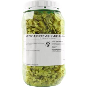 Schonend getrocknete Bananen – ohne Zuckerzusatz. Der natürliche Energie-Snack stärkt Nerven und Muskulatur und bringt gesunde Abwechslung in den Trog.